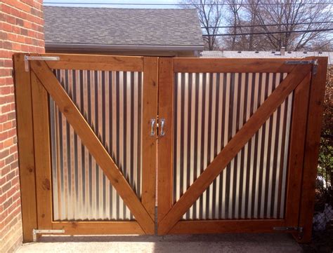 corrugated sheet metal gate|corrugated metal gate closing.